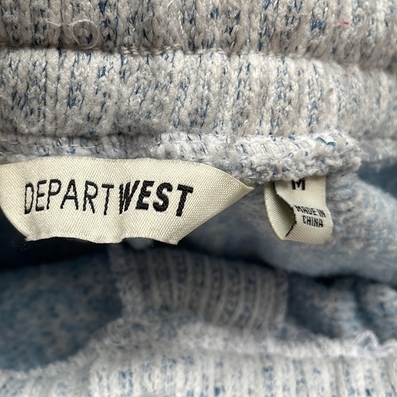 Depart West sweater texture fleece lined elastic waist 2 pocket joggers - Picture 5 of 9